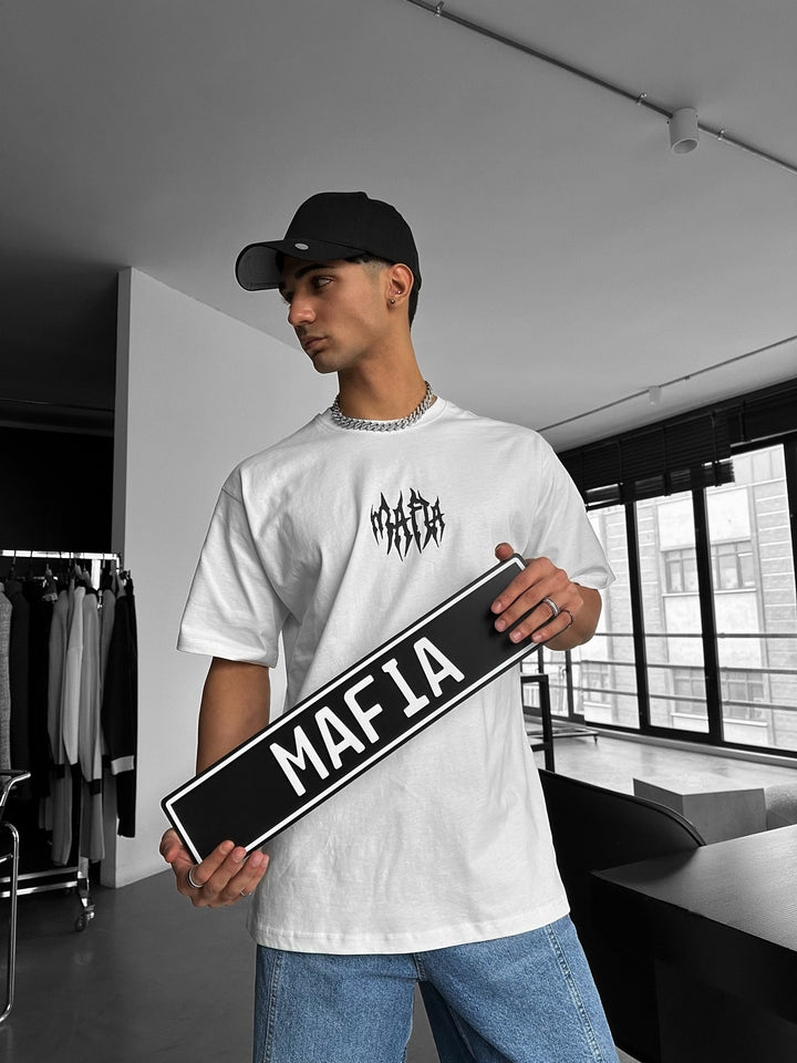 T-shirt Oversize Tribal - Ecru