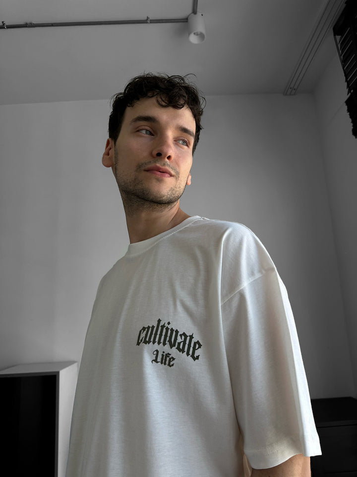 Koszulka Oversize Cultivate - Ecru