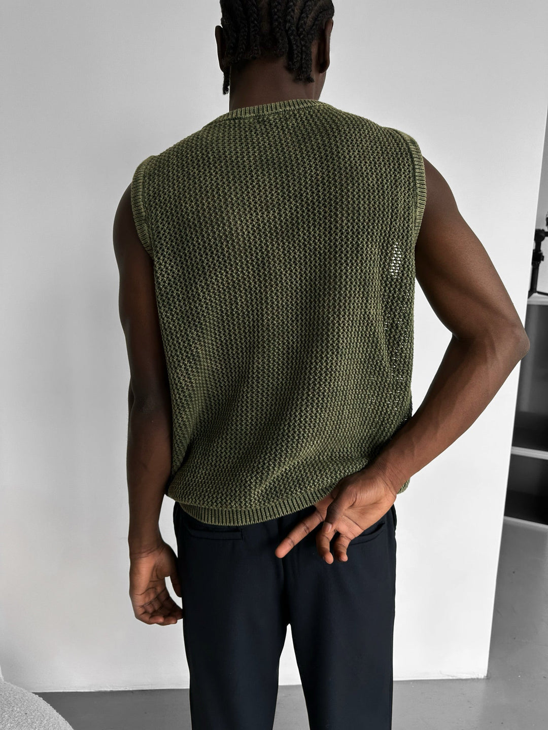 Oversize Przeciągany Knit &