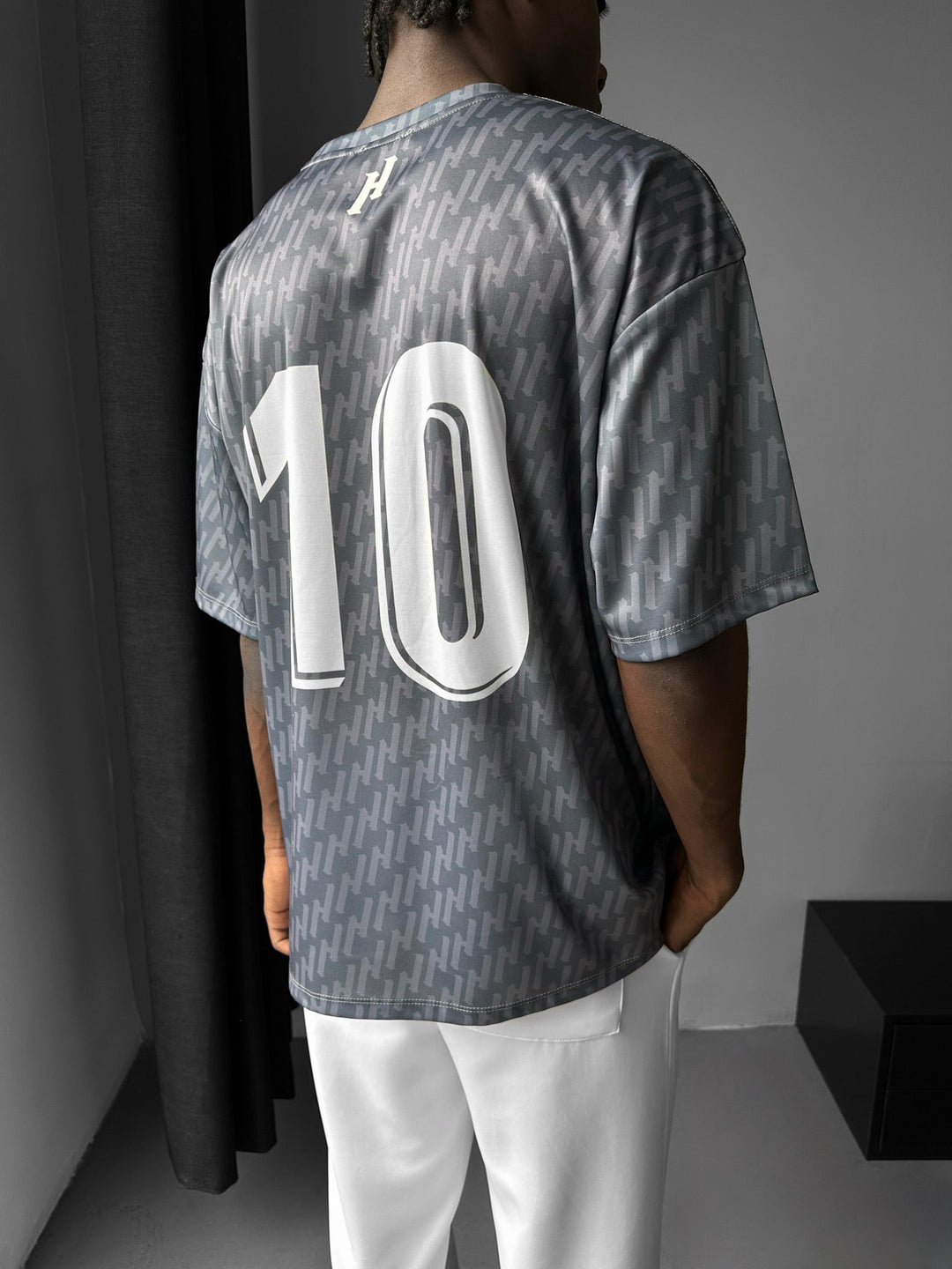 Oversize Mafia Trikot T-Shirt - Antracyt