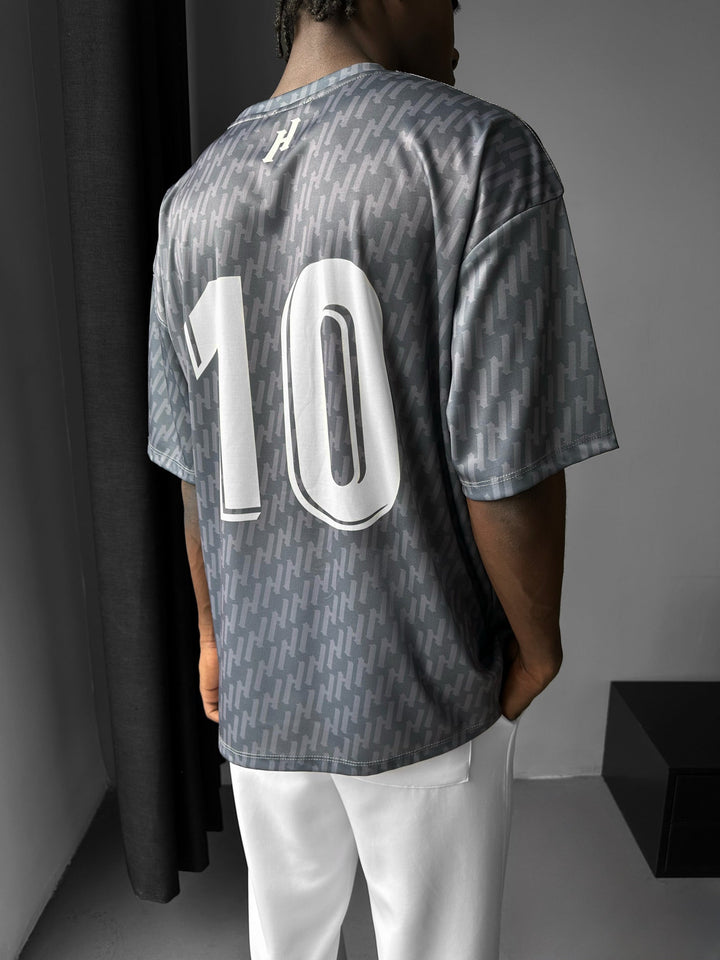 Oversize Mafia Trikot T-Shirt - Antracyt
