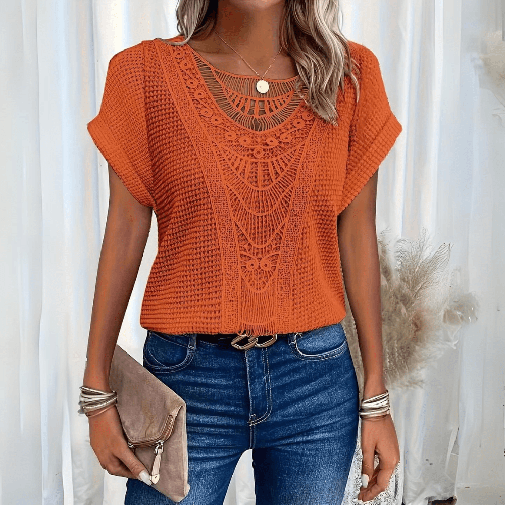Vintage koronka detal top
