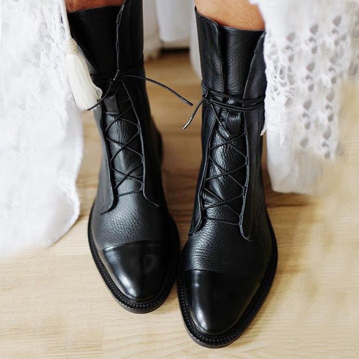 Elegancki sznurowane botki