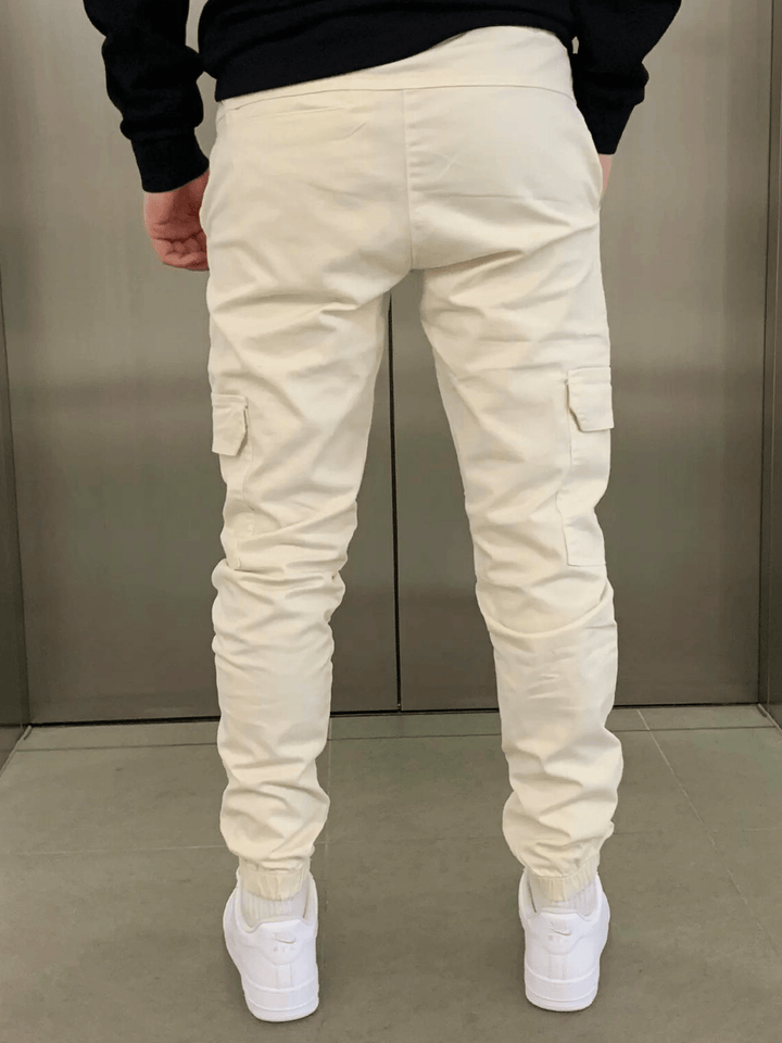 Smukły Tie-Waist spodnie cargo