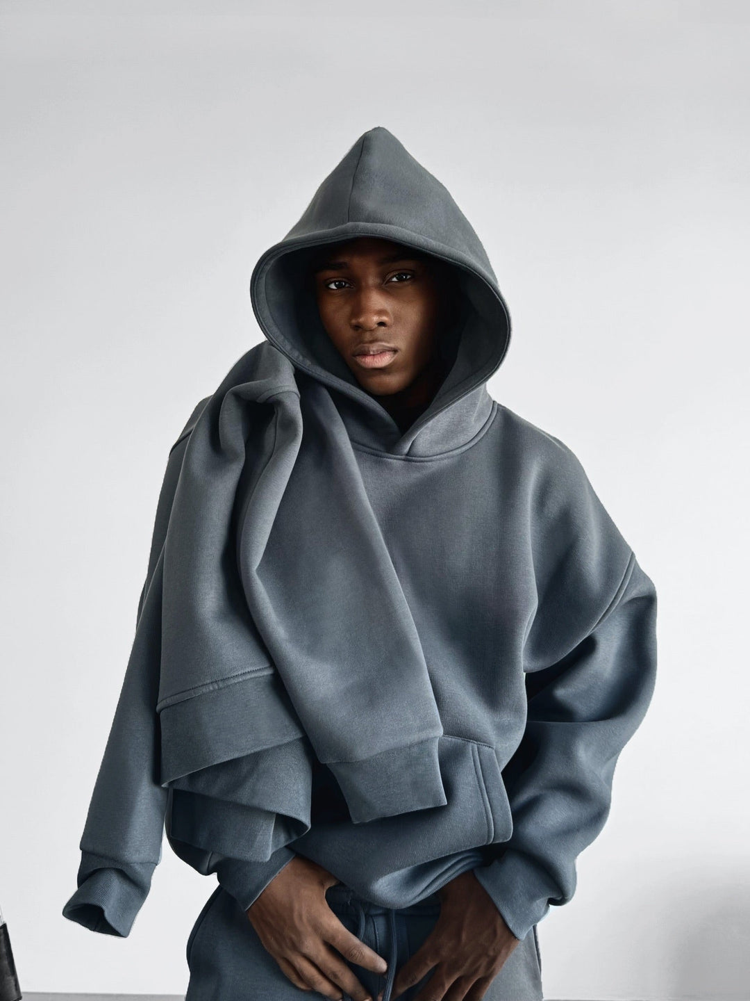 Oversize Basic Hoodie - Burzowa Pogoda