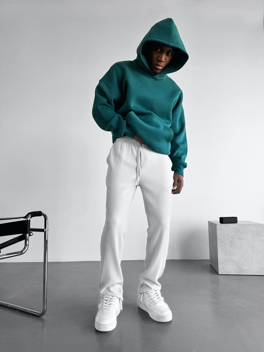 Oversize Basic Hoodie - Morska Moszcz