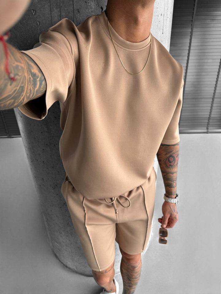 Koszulka Diver Regular Fit - Beżowa