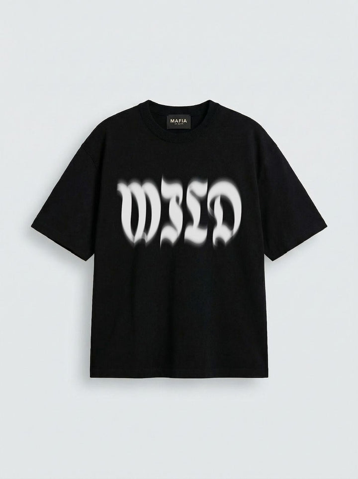 Oversize Wild T-shirt - Czarny