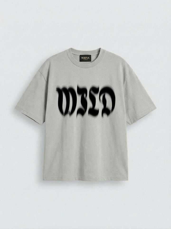 T-shirt Oversize Wild - Szary