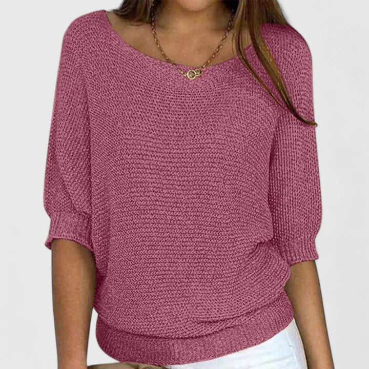 Swobodny Batwing sweter