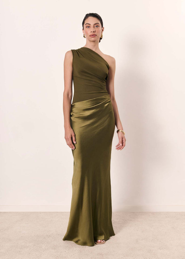 One-Shoulder sukienka maxi
