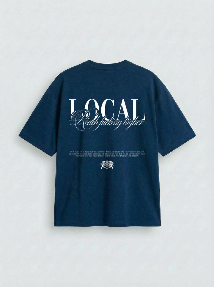 Koszulka Oversize Local - Navy Peony