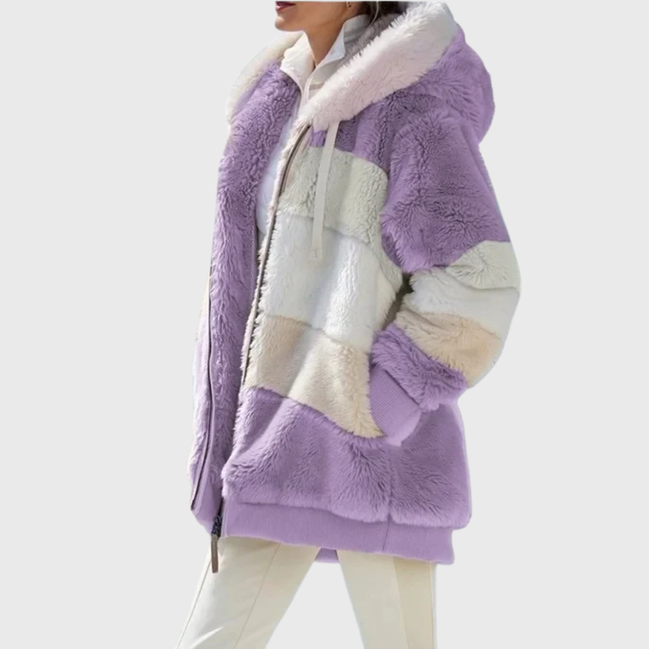 Elegancki Multicolor ciepły kurtka puchowa