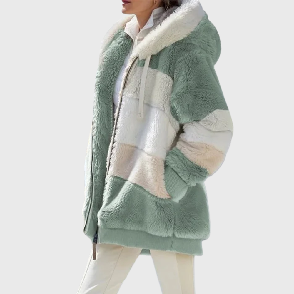 Elegancki Multicolor ciepły kurtka puchowa