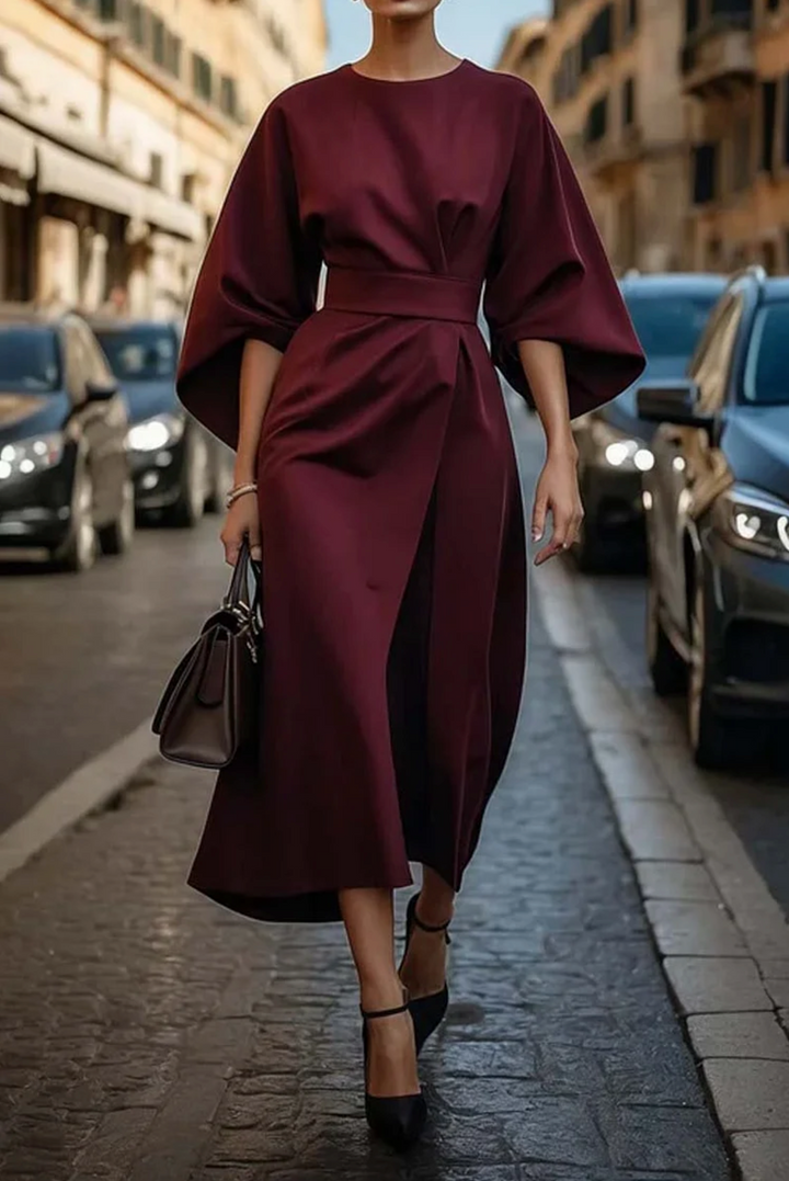 Elegancki Lantern rękawy sukienka