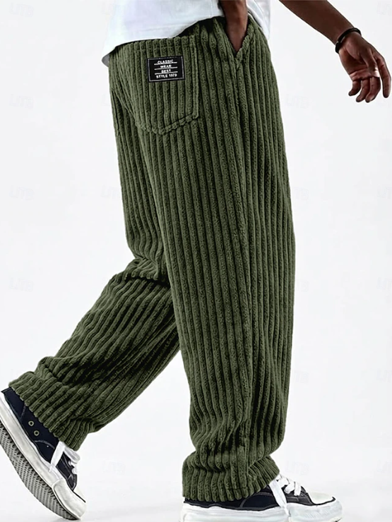 Klasyczny Corduroy codzienny spodnie