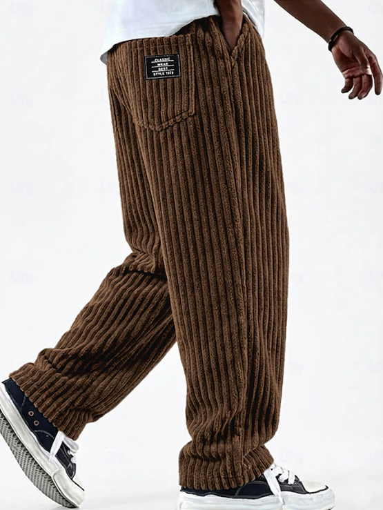 Klasyczny Corduroy codzienny spodnie