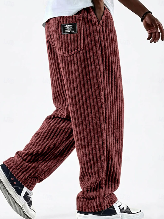 Klasyczny Corduroy codzienny spodnie