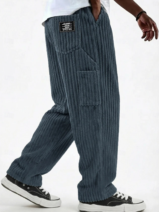 Klasyczny Corduroy codzienny spodnie
