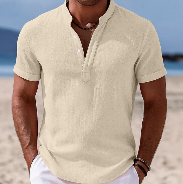 Letni Button-Up koszula z krótkim rękawem