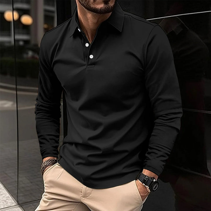 Praktyczny codzienny Long-Sleeved polo