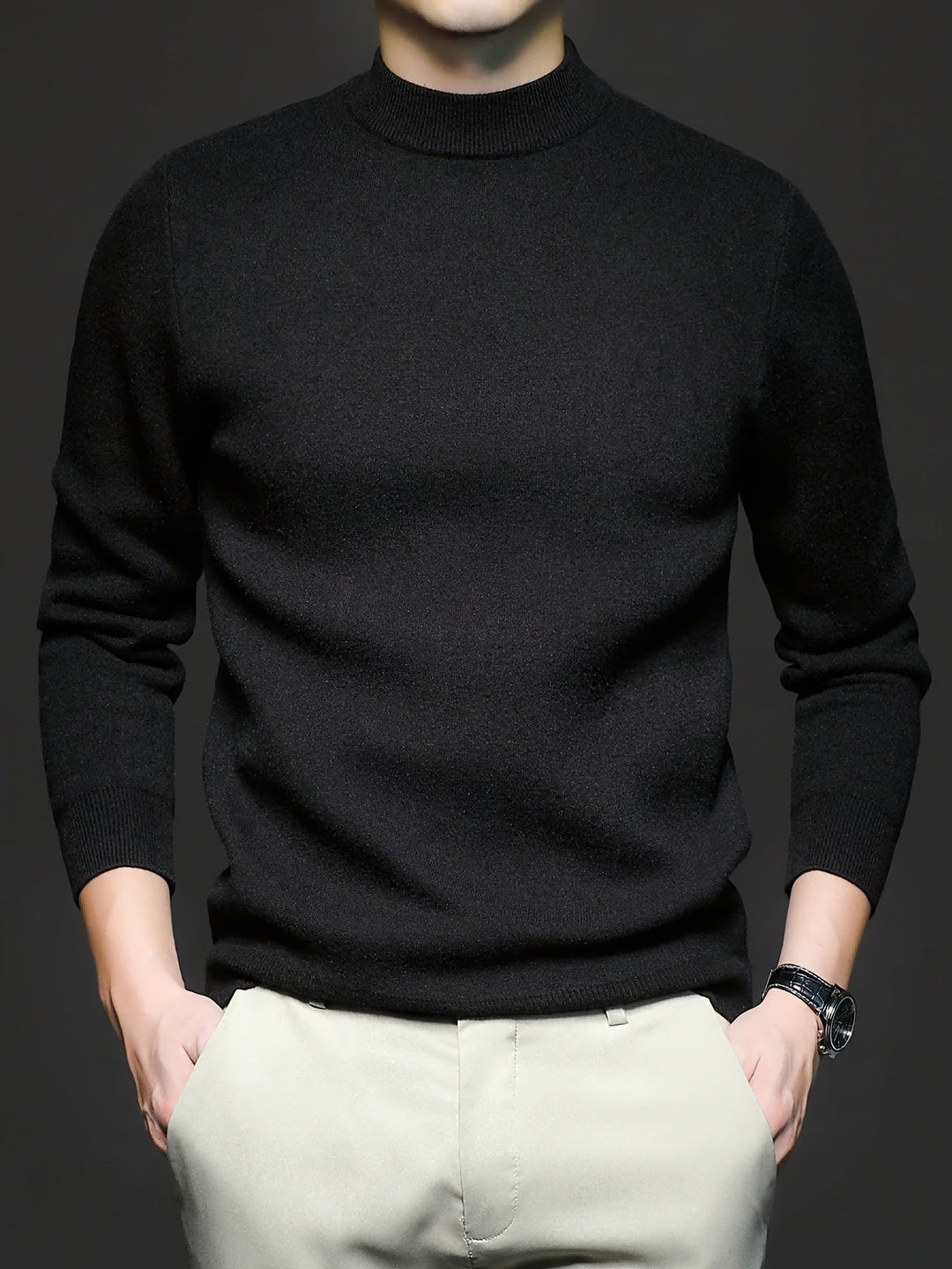 Elegancki półgolf sweter