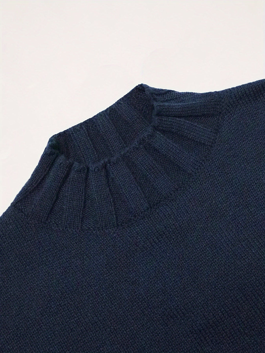 Vintage Jacquard luźny-krój sweter