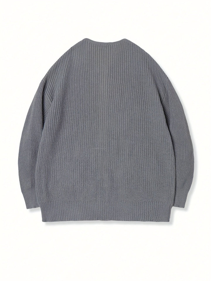 Swobodny Zip-Up kardigan