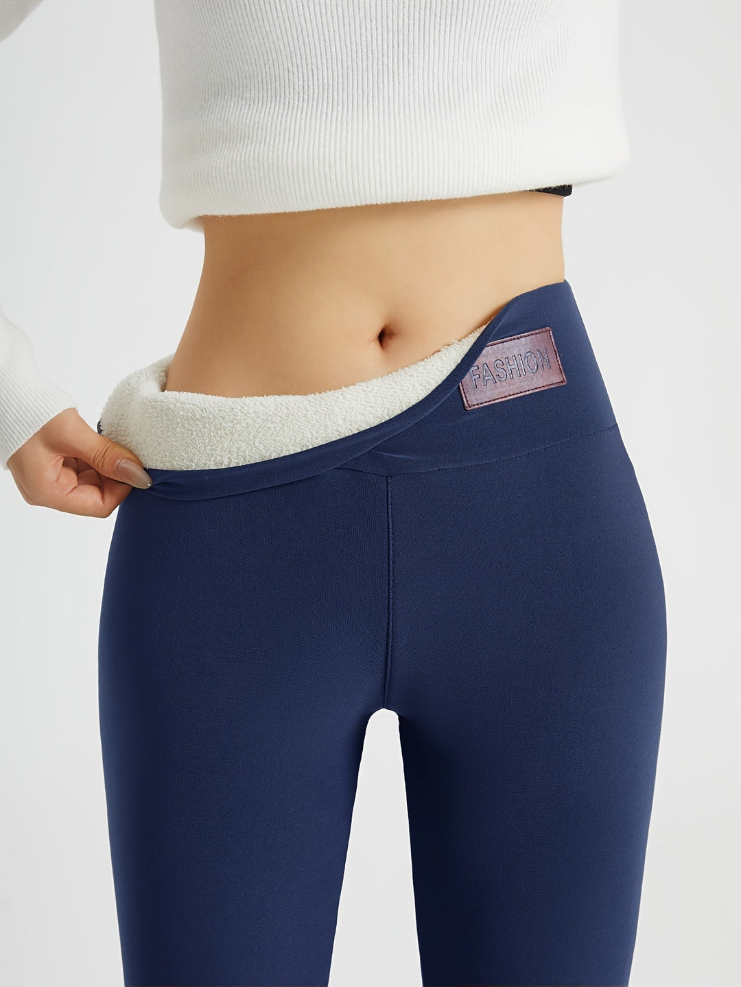 Wysoki-talia przytulny zimowy Leggings