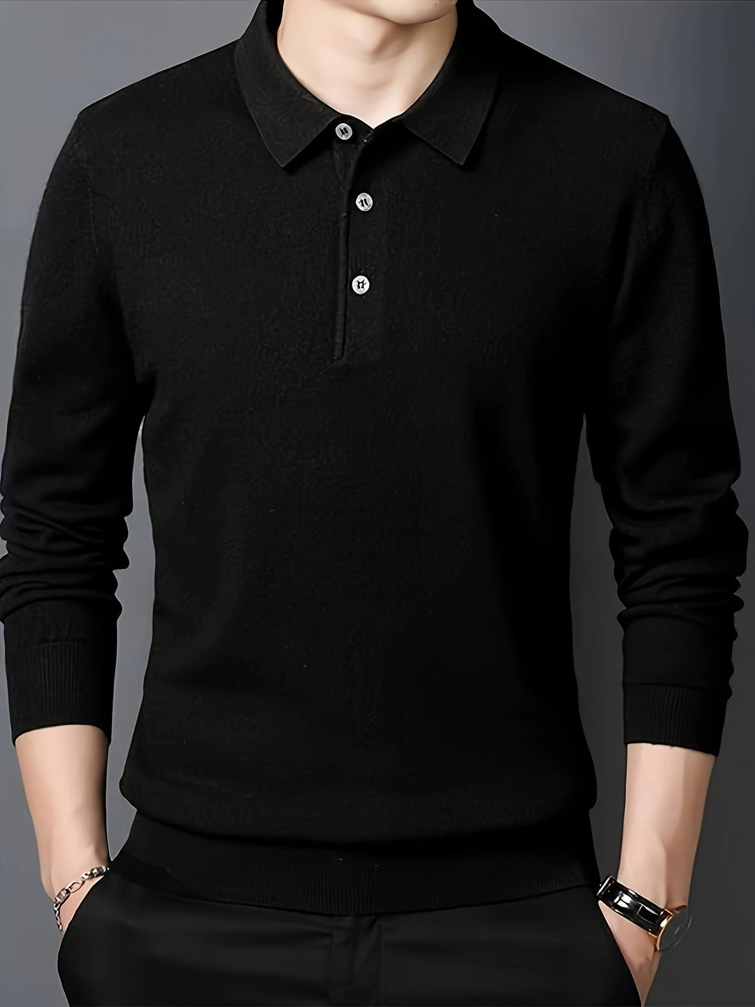 Elegancki z kołnierzem koszulka polo