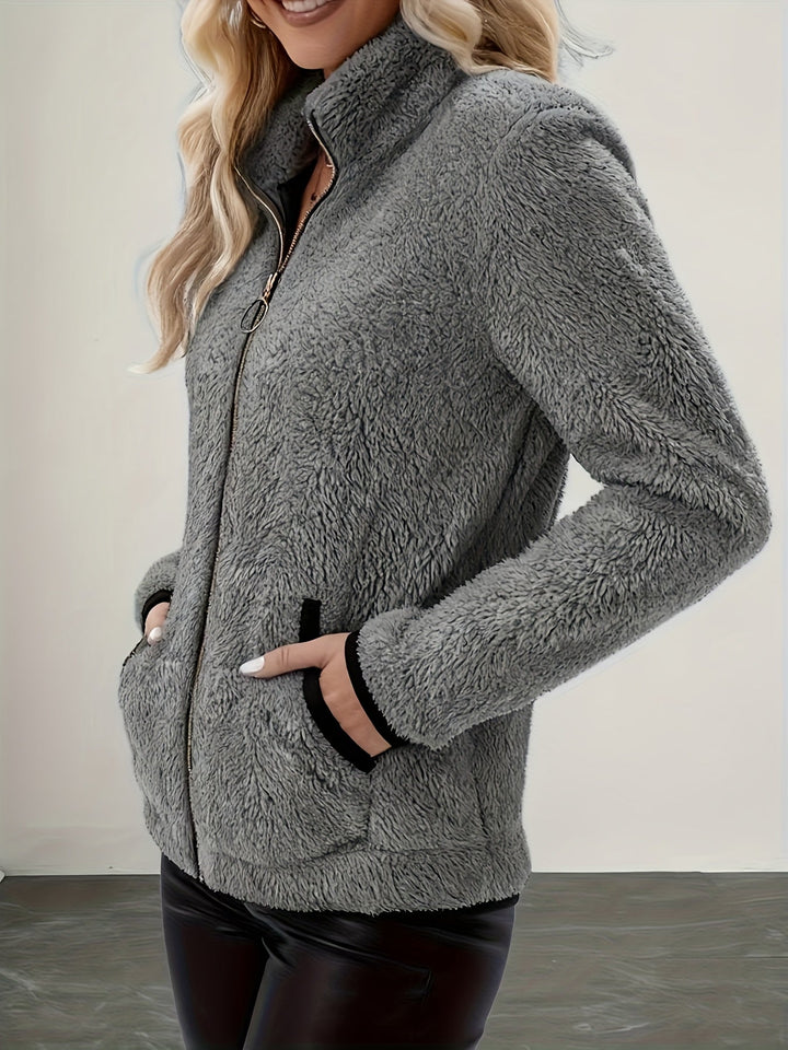 Przytulny Zip-Up kurtka