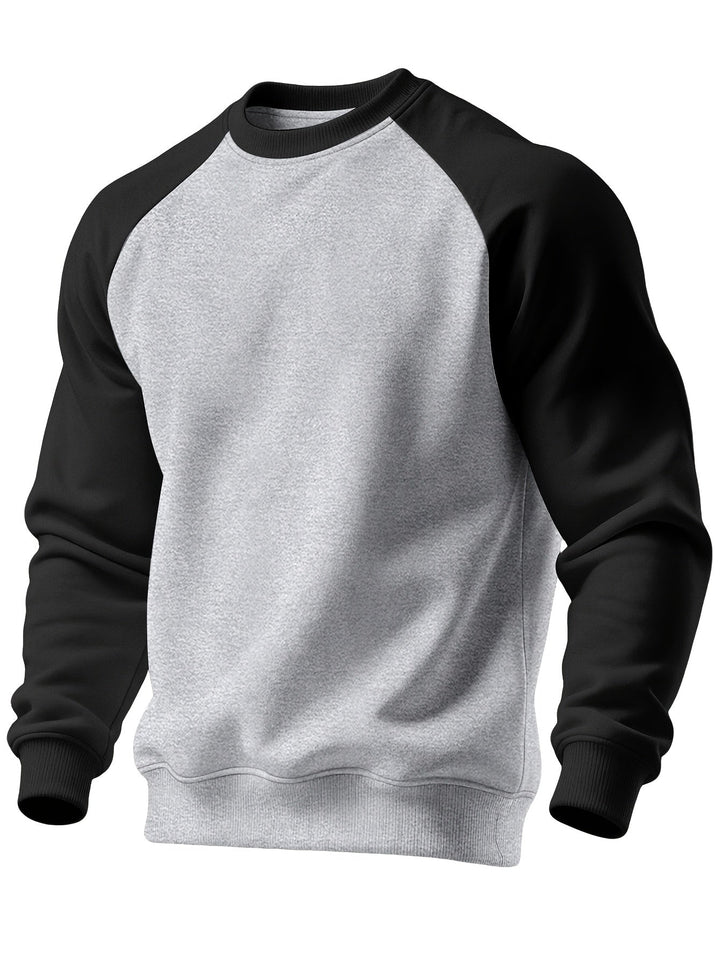 Klasyczny Raglan bluza z okrągłym dekoltem