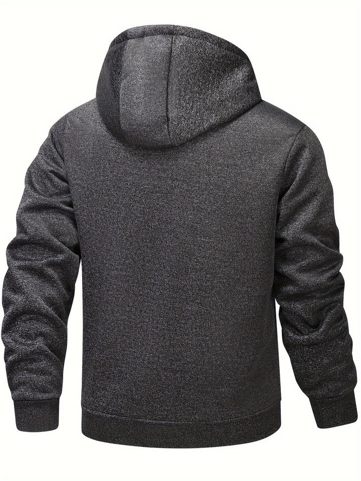 Przytulny z kapturem Zip-Up kurtka