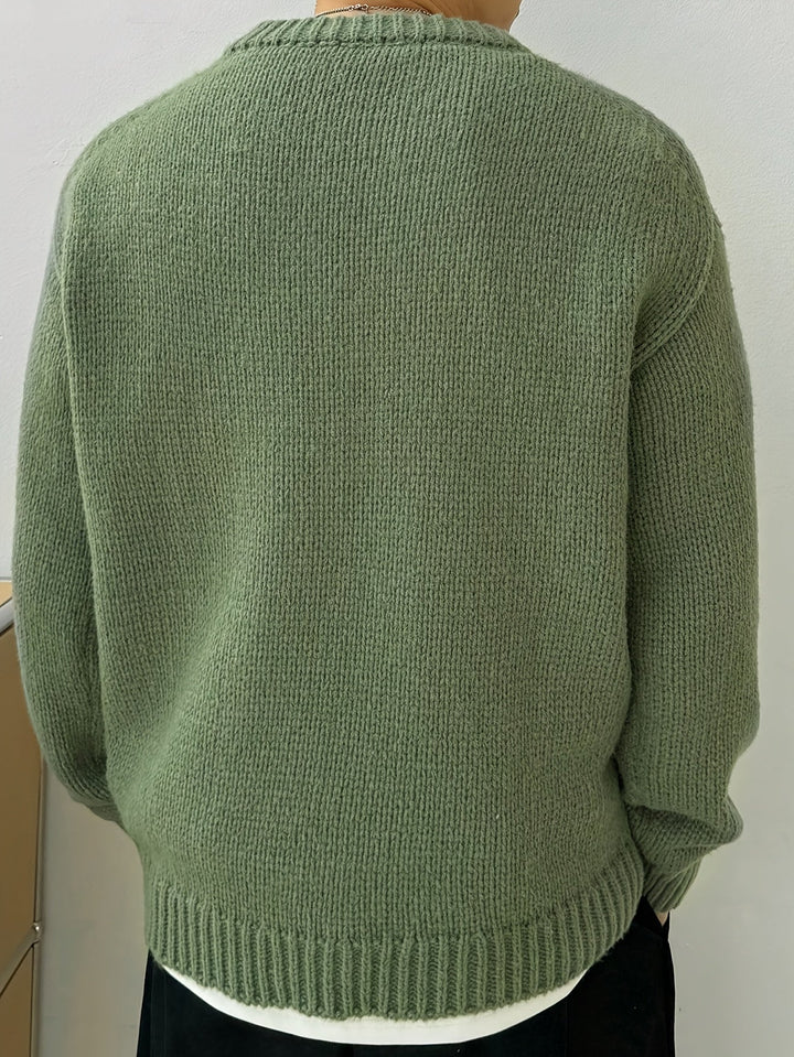 Swobodny Drop-Shoulder sweter
