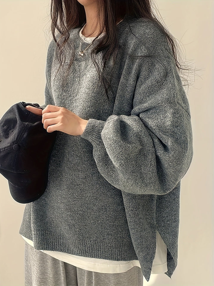 Swobodny Drop-Shoulder sweter