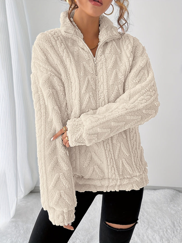Przytulny fakturowany sweter