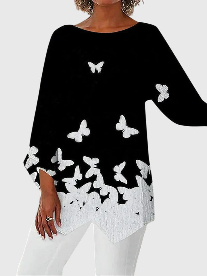 Shimmer Butterfly długi-rękaw top