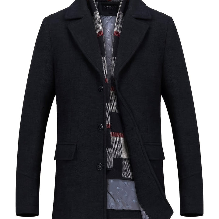 Dopasowany Single-Breasted Overcoat