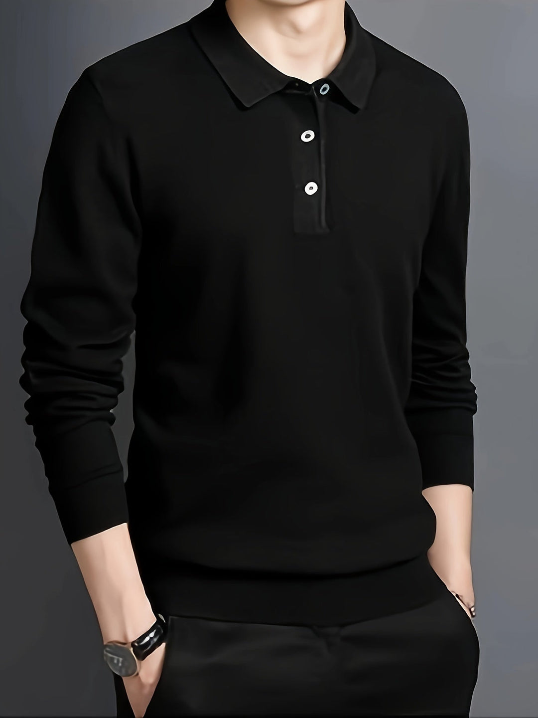Elegancki z kołnierzem koszulka polo
