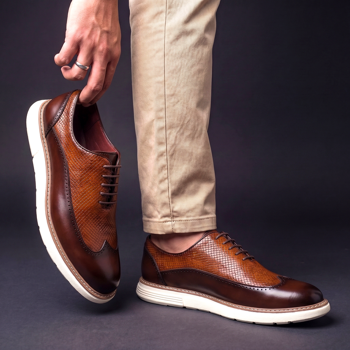 Nowoczesny wingtip oxfordy