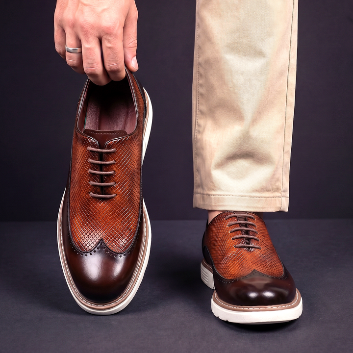 Nowoczesny wingtip oxfordy