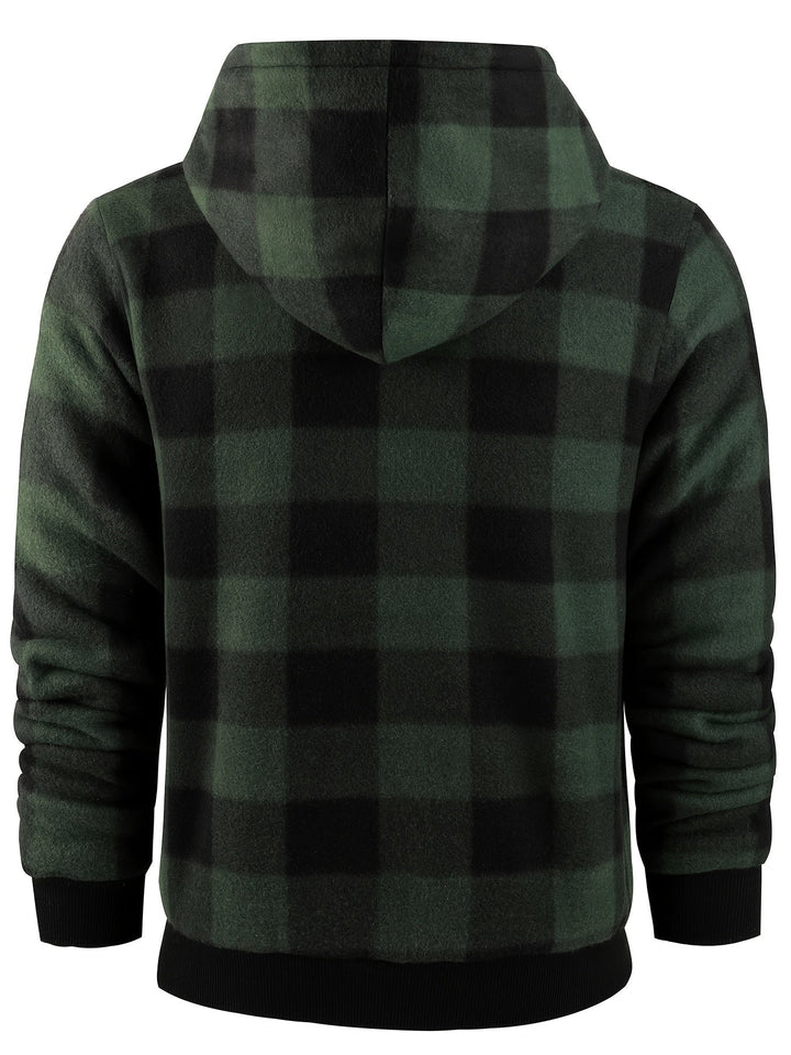 Przytulny z kapturem Zip-Up kurtka