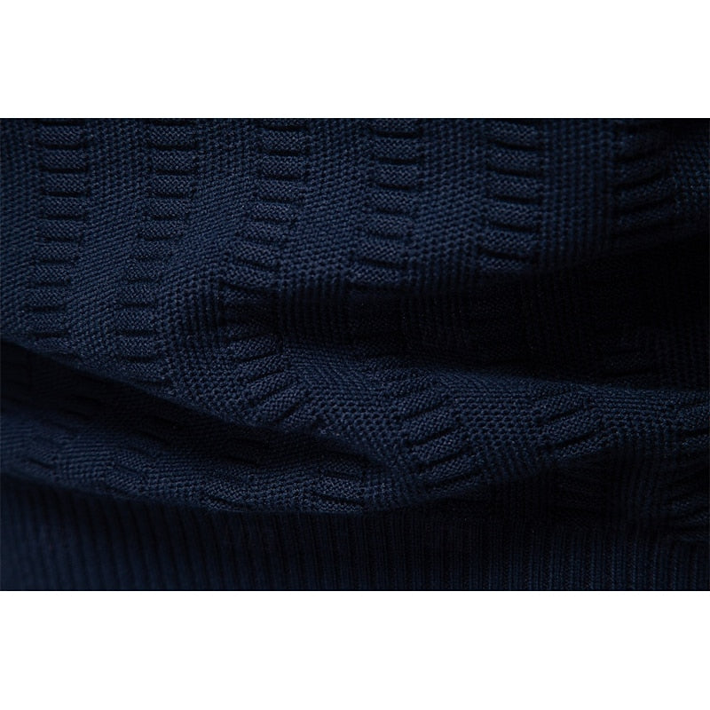 Fakturowany zamek 1/2 sweter