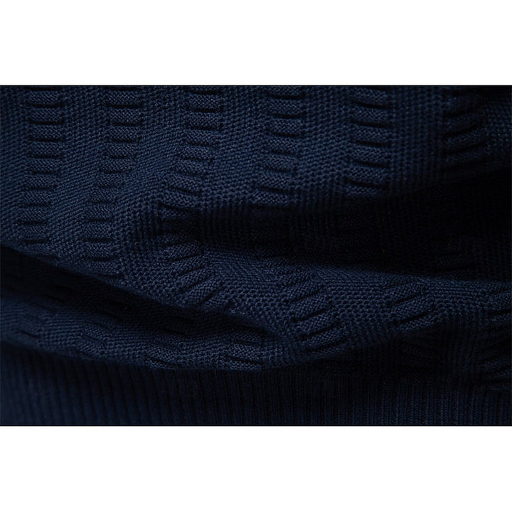 Fakturowany zamek 1/2 sweter