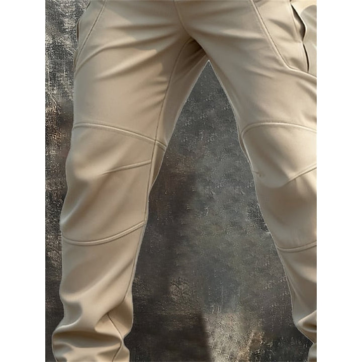 Solidny Multi-Pocket spodnie cargo