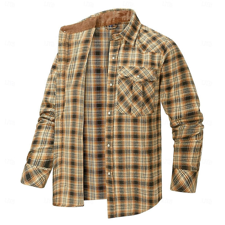 Solidny krata Overshirt