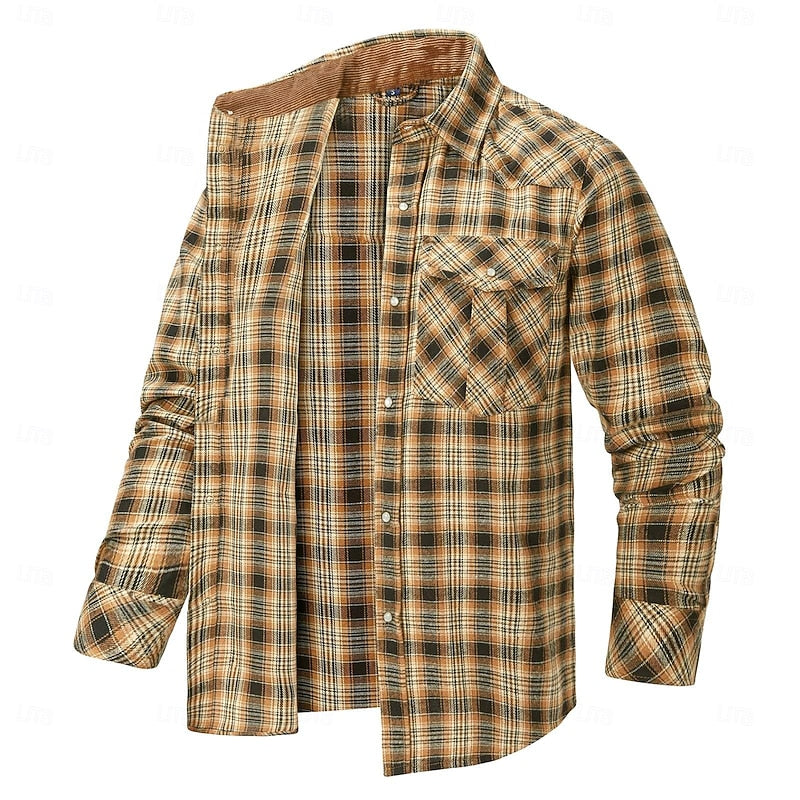 Solidny krata Overshirt
