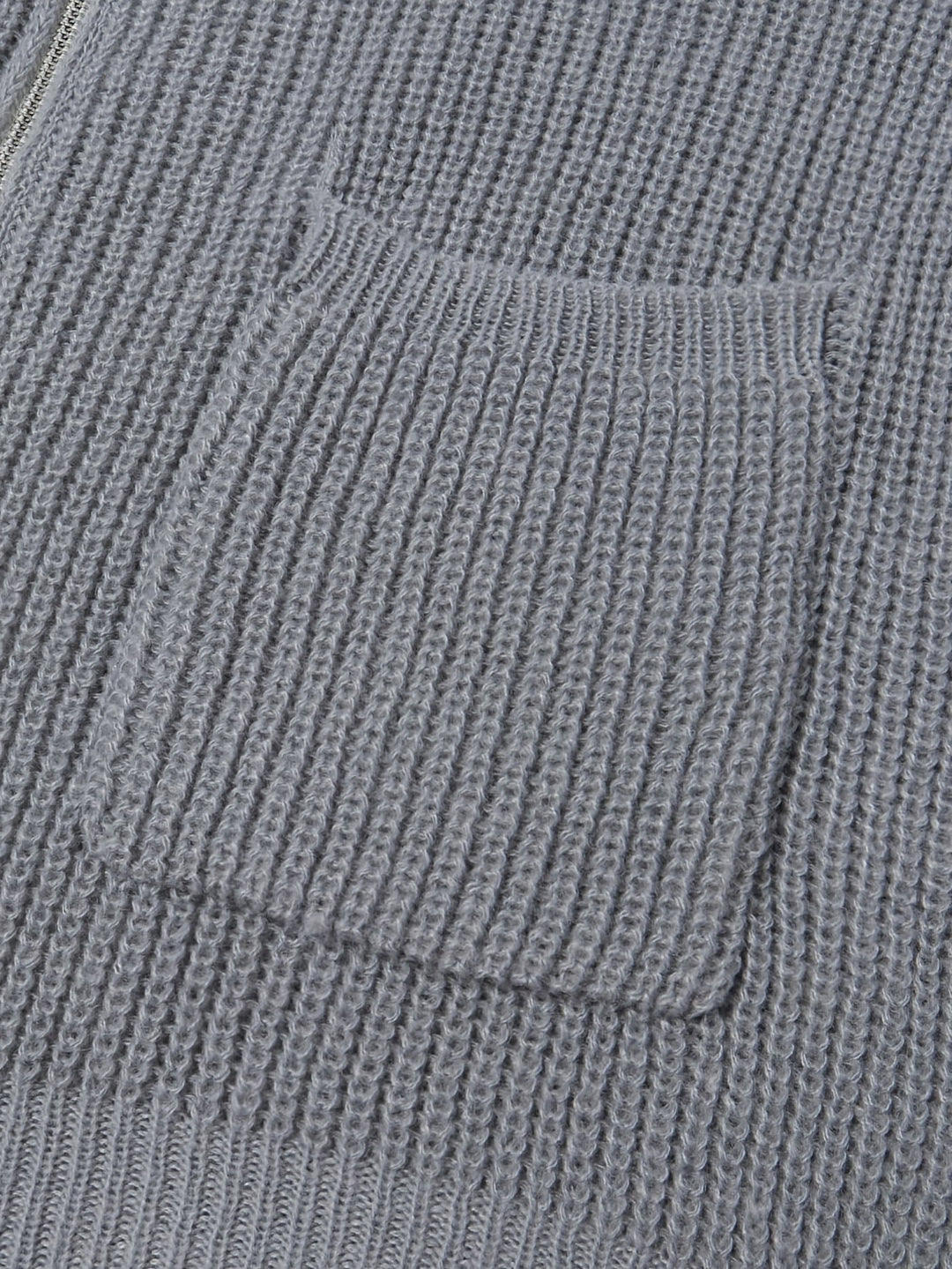 Swobodny Zip-Up kardigan