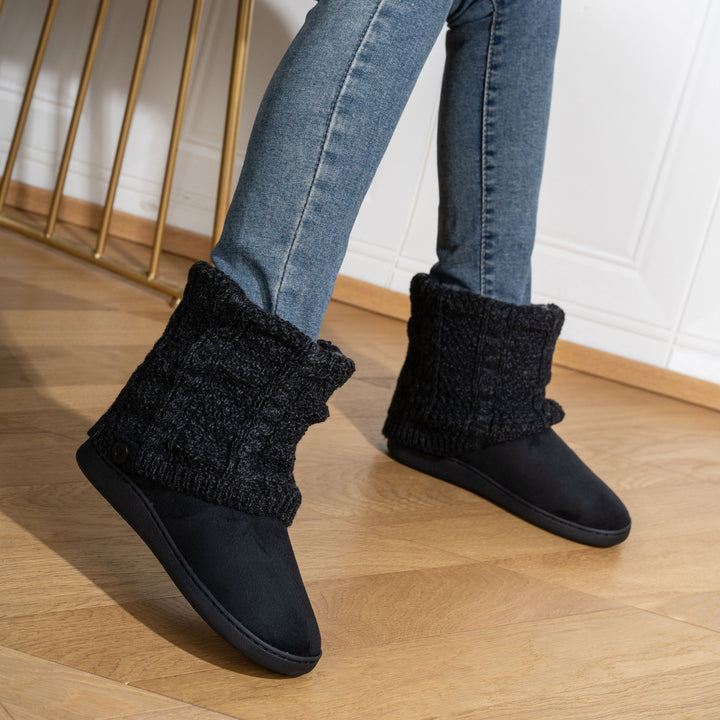 Przytulna dzianina-Cuff buty