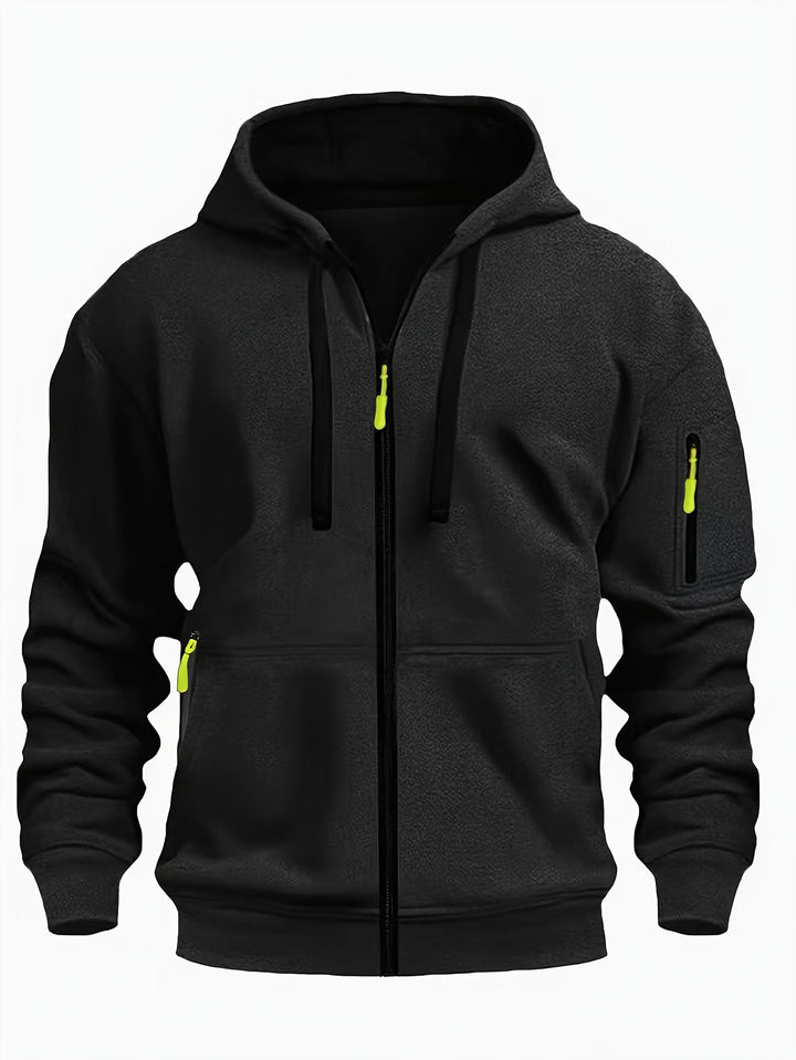 Codzienny Zip-Up bluza z kapturem